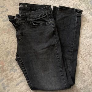 Hollister Mens Black Denim 29x30 Skinny Epic Flex